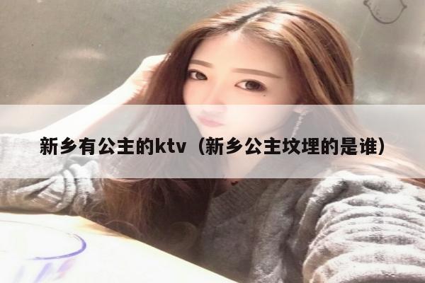 新乡有公主的ktv（新乡公主坟埋的是谁）